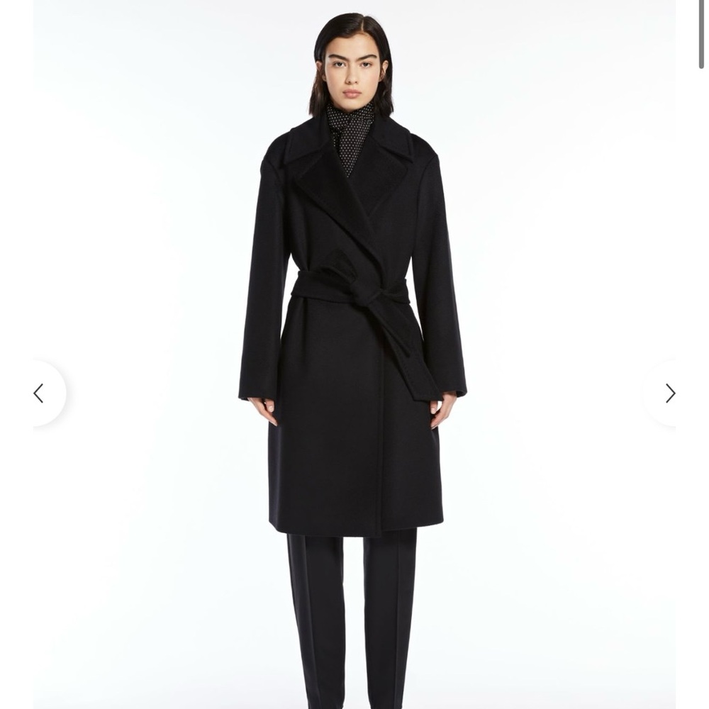 Max Mara | Black Wool | light weight coat | US8